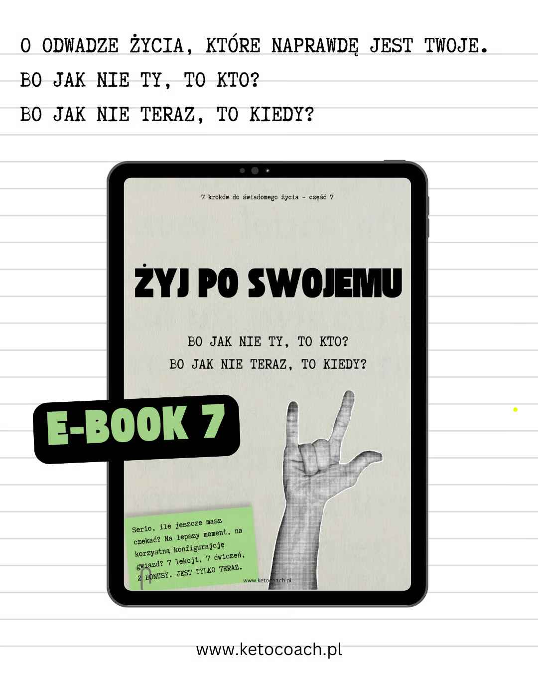 Okładka ebooka Żyj po swojemu